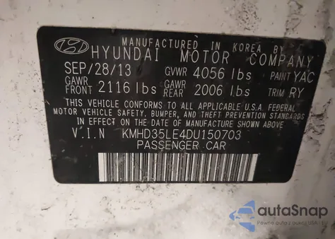 2013 Hyundai Elantra Gt from USA, damaged, VIN KMHD35LE4DU150703